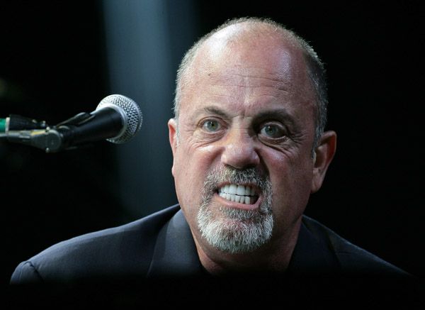Billy Joel, truly unhappy.