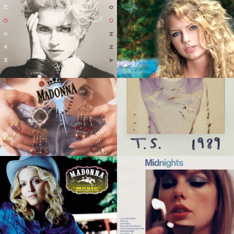 My Brilliant Taylor Swift/Madonna Career Arc Parallel Theory